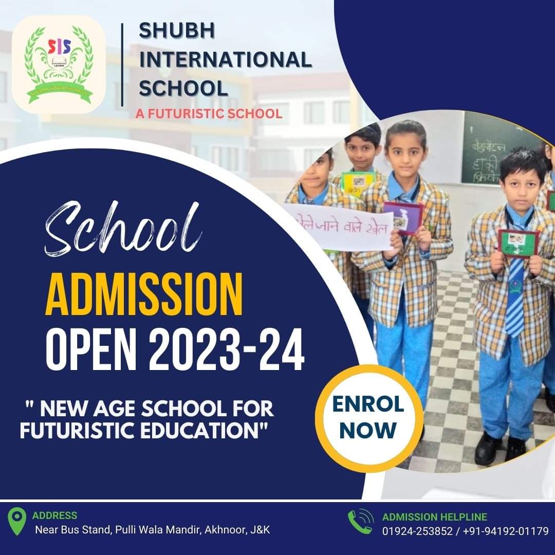 new admission – Shubh International School, Akhnoor